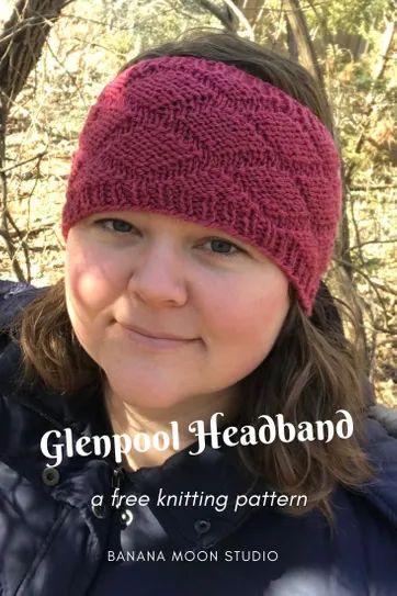 Glenpool Headband, an Ear Warmer Knitting Pattern • Banana Moon Studio - Crochet, Knit, Yarn. Knit Pattern Headband, Head Band Knitting Pattern Free, Free Knitted Headband Patterns, Knitted Head Bands Patterns Free, Earwarmers Headbands, Ear Warmer Knitting Pattern, Knitting Styles, Earwarmer Knitting Patterns, Knitted Crafts