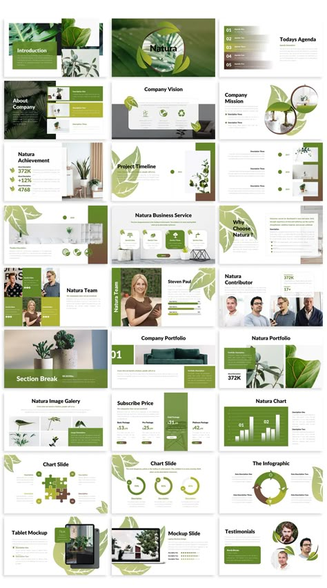 Plant Business PowerPoint Template Plant Presentation, Plant Business, Ppt Template Design, Visuell Identitet, 포트폴리오 레이아웃, Professional Powerpoint Templates, Powerpoint Design Templates, Powerpoint Presentation Design, Ppt Design