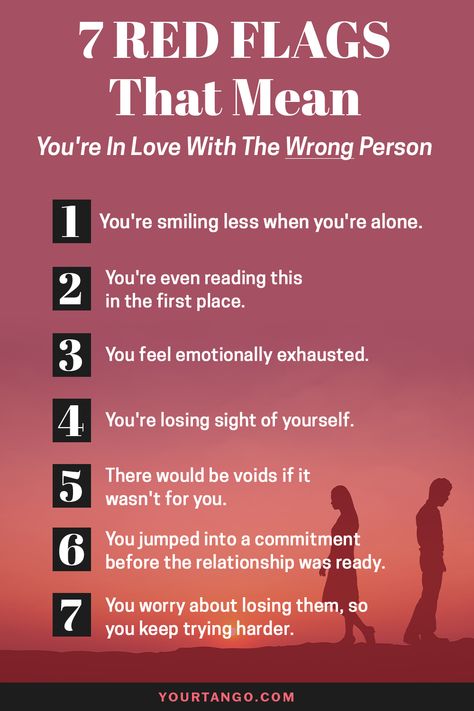 7 Red Flags That Mean You're In Love With The Wrong Person | YourTango Relationship Red Flags Quotes, Relationship Red Flags Signs, Signs Of Unhealthy Relationship, Signs In Relationships, Red Flag Meaning, Red Flag Quotes, Manipulative Relationship, Relationship Trust Issues, Red Flags In Relationships