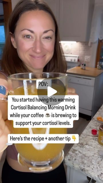 Cortisol + Nervous System Regulation 😌 on Instagram: "Here’s the recipe👇  😳When you reach for that coffee first thing in the morning, you’re actually spiking your already elevated cortisol levels. This can lead to:  *Energy crashes:You start strong, then burn out by midday. 😴 *Stubborn belly fat: Cortisol loves to store fat around your midsection. 🍩 *Sleep problems: High cortisol at night keeps you tossing and turning. 🐑 *Mood swings and brain fog: Feeling irritable and unable to focus? Cortisol could be the culprit. 🤯  HERE’S THE 2nd tip 👇  Simply delaying your coffee for 60 minutes and drinking it WITH food can make a HUGE difference in balancing your cortisol and reclaiming your energy.   Instead, start your day with THIS adrenal-loving cozy drink:🫶  * 1 tbsp Apple Cider Vinega Cortisol Drink Recipe Morning, Cortisol Lemonade Recipe, Cortisol Detox Drink, Cortisol Water Hack, Cortisol Drink Recipe, Cortisol Coffee, Cortisol Detox Diet Plan, Natural Ozempic Cortisol Cocktail, Cortisol Detox Diet