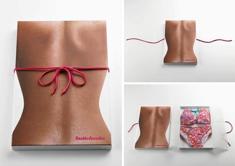 Packagin' Diy Kit Packaging Design, Cool Marketing Ideas, Interactive Packaging Design Ideas, Branding Design Packaging Clothing, Interactive Packaging Design, Swimsuit Packaging, Creative Campaign Ideas, Funny Packaging, Genius Packaging