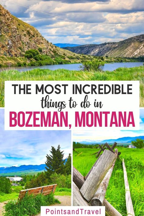 The Most Incredible Things to do in Bozeman Montana. The Most Incredible Things to do in Bozeman Montana. What to do in Bozeman Montana. There are so many fun things to do in Bozeman: tons of hiking trails, a trip to Yellowstone, a soak in natural hot springs and so much more! | Bozeman activities | Bozeman travel | Montana itinerary | Montana Travel | #montana Montana Itinerary, Montana Travel Guide, Travel Montana, Wyoming Vacation, Outdoor Adventure Activities, Natural Hot Springs, Montana Travel, Bozeman Mt, Visit Usa