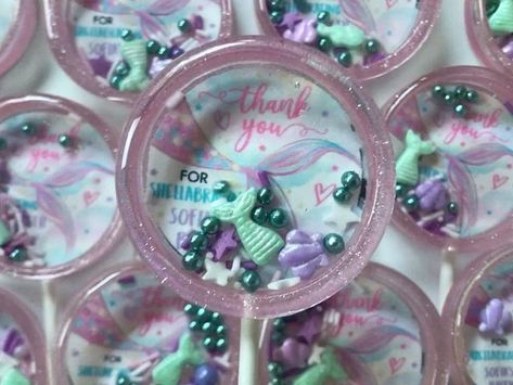 Isomalt Lollipops, Gum Drops, Brownie Cake, Birthday Invitations Kids, Lollipop, Kids Birthday, Birthday Invitations, Hand Drawn, Mermaid