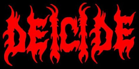 Deicide Band, Dystopia Band, Metal Band Logos, Ancient Queen, Art Zine, Gothic Wallpaper, Type Inspiration, Horror Themes, Retro Horror