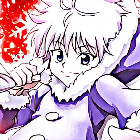 Killua Christmas Pfp, Uninhabited Planet Survive, Killua Hunter X Hunter, X Hunter, Anime Pixel, Christmas Pfp, Anime Hunter, Killua Zoldyck, Anime Pixel Art