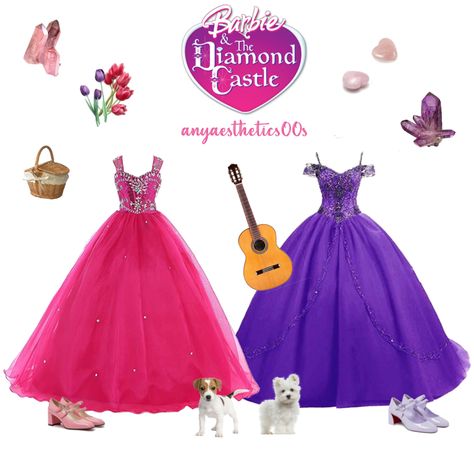 Friendship Outfits, Castle Outfit, Barbie And The Diamond Castle, Barbie Costumes, Barbie Drawings, Barbie Cosplay, Disney Bound Outfits Casual, Lilly Pulitzer Outfits, Fantasy Party