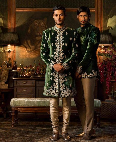 Workwear Fashion Menswear, Namit Khanna, Menswear Couture, Military Fashion Menswear, Supreme Clothing Menswear, Streetwear Fashion Menswear, Menswear 2020, Sabyasachi Mukherjee, Sherwani For Men Wedding