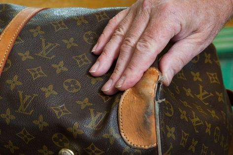 ... Purse Repair, Clean Leather Purse, Handbag Repair, Handbag Care, Leather Restoration, Marc Jacobs Purse, Thousand Dollars, Louis Vuitton Handbag, Louis Vuitton Purse