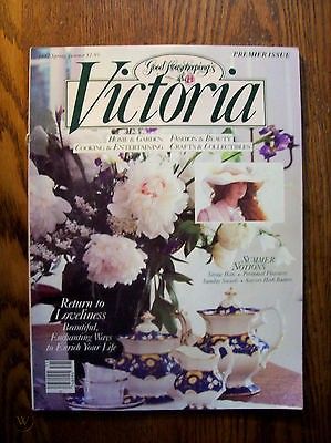 Victoria Magazine Premier Issue, Volume 1, No. 1 | #496228057 Victoria Magazine, Magazine Images, Cool Magazine, A Magazine, Queen Victoria, Four Seasons, Magazine Cover, Timeless Beauty, Number One