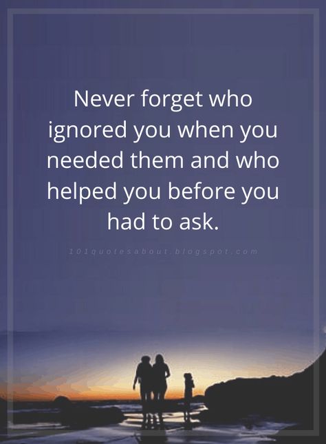 Quotes Never forget who ignored you when you needed them and who helped you before you had to ask. Having Someone Who Listens Quotes, Why People Ignore You Quotes, They Ignore You Until They Need You, Strong People Need Help Too, When People Ignore You Quotes, When You Need Someone Quotes, When Someone Ignores You Quotes, Need Someone Quotes, Forget Me Quotes