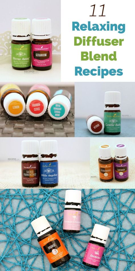 11 Relaxing Diffuser Blend Recipes from RecipeswithEssentialOils.com Relaxing Diffuser Blend, Diffuser Blends Young Living, Living Oils Recipes, Young Living Essential Oils Recipes, Yl Oils, Essential Oil Diffuser Recipes, Oil Diffuser Recipes, Yl Essential Oils, Diffuser Blend