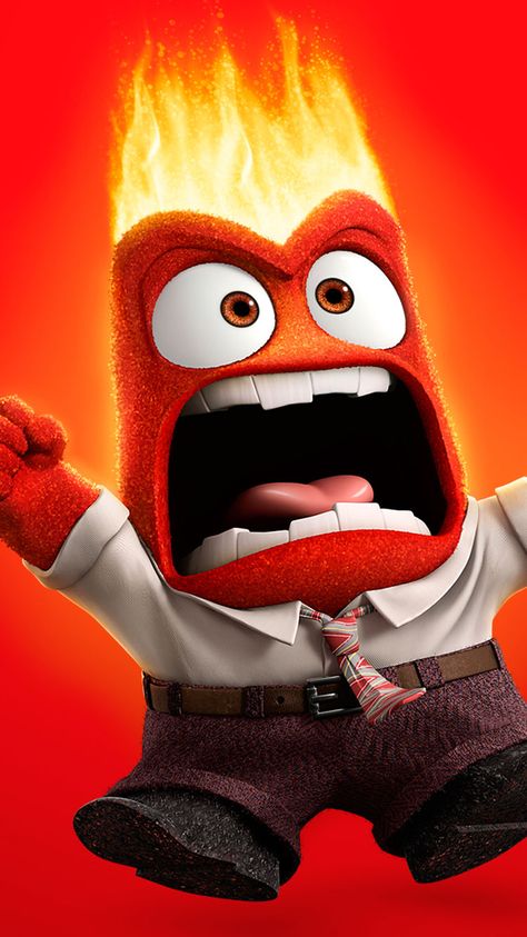 A Cartoon, Cartoon Character, Coming Out, Anger, Inside Out, Wallpapers, Iphone, Disney