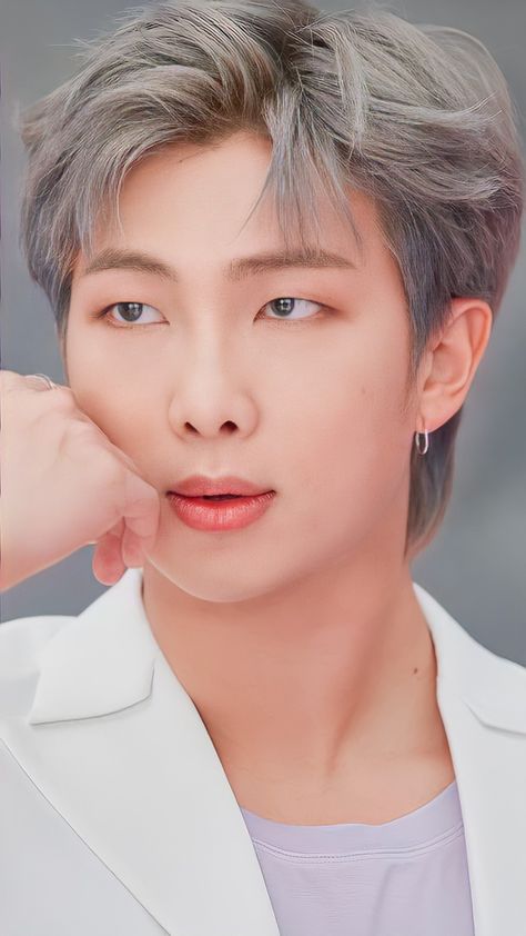 Kim Namjoon Wallpaper, Namjoon Wallpaper, Bts App, Korean Guys, Mobile Photo, Purple Themes, Bts Rap Monster, Bts Rm, Bts Group