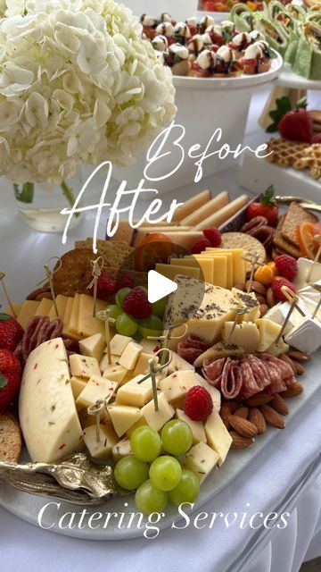 Irina’s Catering on Instagram: "Before- After ✨✨✨

Catering Services from Irina’s corner! 

#irinascorner #cateringservice #losangelescatering #beautifulcatering #deliciousfood #bestcateringinlosangeles #losangeles" Cheese And Cracker Tray, Amazing Food Platters, Buffet Ideas, Brunch Buffet, Cheese Crackers, Catering Services, Food Platters, Event Catering, Meal Ideas