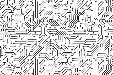 Print circuit board seamless pattern #black#white#board#Printed Circuit Tattoo, Electronics Pattern, Circuit Board Design, Printed Circuit Board, Printed Circuit, Electronic Circuit, Patterns Design, Electronics Circuit, Circuit Board