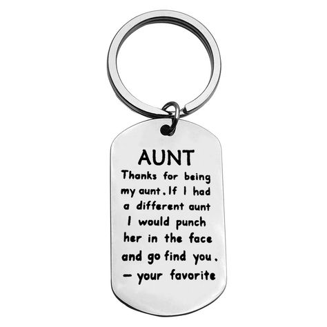 Auntie Keychain, Best Aunt Gifts, Aunt Keychain, Emotional Gifts, Aunt Birthday, Darkest Days, Funny Keychain, Keychain Gifts, Gift For Aunt