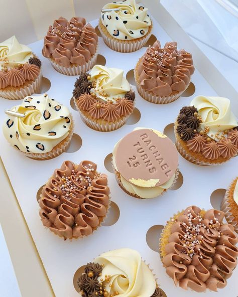 Brown And Gold Cake, Gold Cake, Cakes Cupcakes, Cream And Gold, Balloon Garland, The Balloon, Perth, Kids Party, Cupcake Cakes