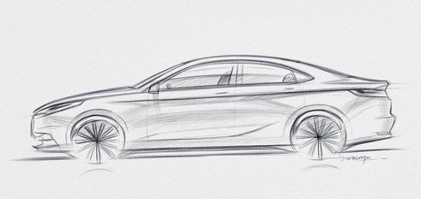 Side View Sketch, Car Architecture, Industrial Sketch, Vehicle Sketch, Automotive Sketch, Dope Sketches, View Sketch, Vehicle Drawing, Car Sketching