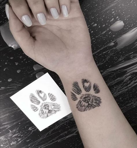 Tattoos For Dog Lovers, Pawprint Tattoo, Dog Paw Tattoo, Paw Tattoo, Classy Tattoos, Discreet Tattoos, Small Tattoo Designs, Elegant Tattoos, Simplistic Tattoos