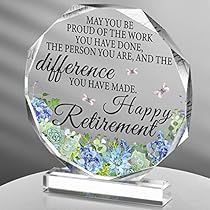 Retirement Centerpiece Ideas, Happy Retirement Decorations, Retirement Plaque, Retirement Plaques, Best Retirement Gifts, Acrylic Keepsakes, Retirement Gifts For Men, Retired Teacher, Gift For Coworker