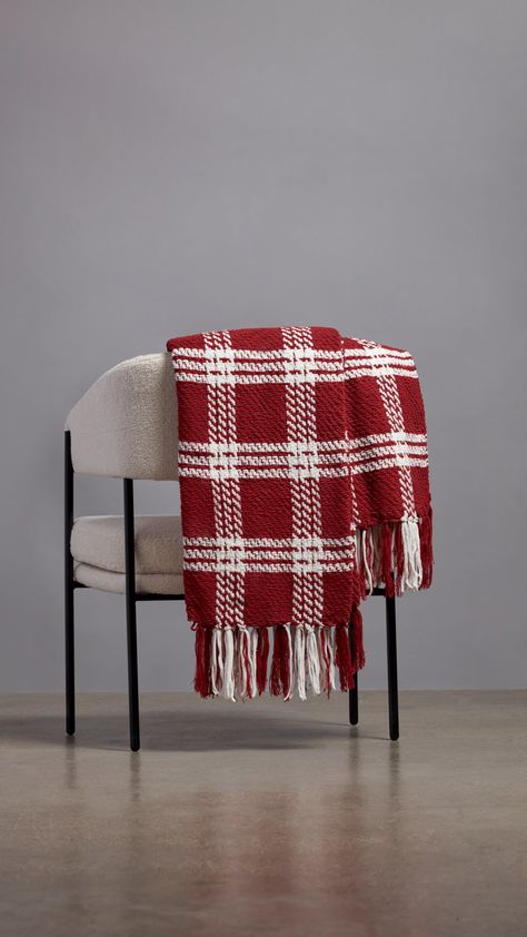 Snuggle up this winter with beautifully designed Christmas throw blankets, perfect for adding warmth and festive cheer to your living space. Red Plaid Blanket, Holiday Throw Blanket, Red And White Christmas Decor, Plaid Chair, Red Throw Blanket, Red Blanket, Christmas 2025, Christmas Throw Blanket, Plaid Throw Blanket