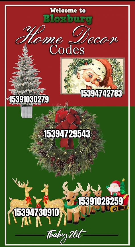 Bloxburg Wreath Decal, Roblox Christmas Decal Codes, Christmas Tree Decal Bloxburg, Christmas Decals Bloxburg, Blockburg Codes, Bloxburg Christmas Decals, Plant Decals, Bloxburg Christmas, 2000s Wallpaper