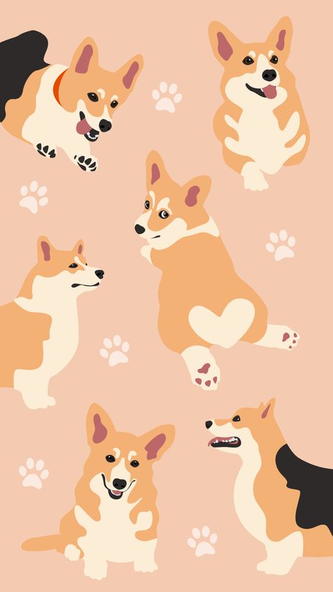 Wallpaper Iphone Dog, Cute Aesthetic Wallpaper Iphone, Corgi Wallpaper Iphone, Rescue Dog Quotes, Corgi Wallpaper, Best Dog Quotes, Tela Iphone, Dog Scrapbook, Cute Corgi Puppy