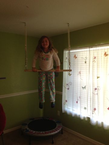 Diy Gymnastics Bar, Gymnastics Bedroom, Gymnastics Room, Gymnastics Equipment, Gymnastics Mom, Sport Gymnastics, In My Room, Gymnastics Girls, Dream Rooms