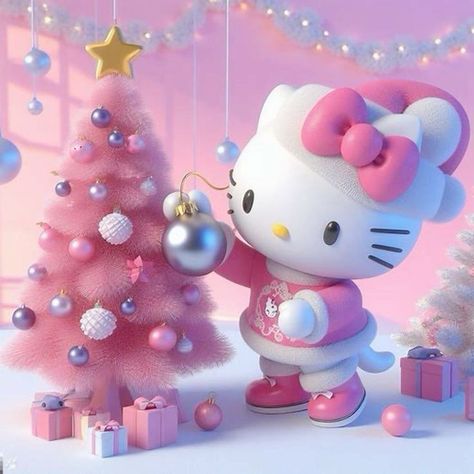 Kawaii Friends, Chivas Soccer, Cute Christmas Backgrounds, Hello Kitty Christmas Tree, Kitty Tattoos, 헬로키티 배경화면, Organizational Printables, Hello Kitty Imagenes, Kitty Aesthetic