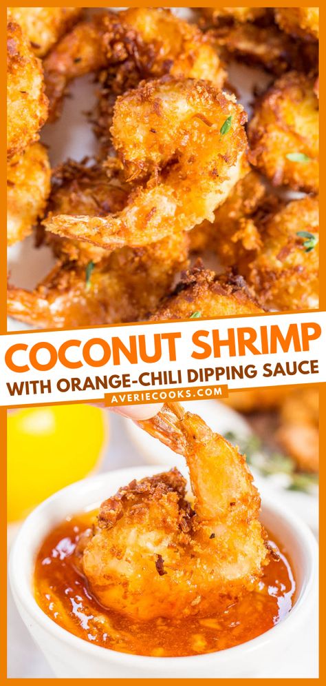 This Coconut Shrimp recipe is an Outback Steakhouse copycat. It's fast, easy, and guaranteed to trump restaurant and take-out versions! Perfectly crispy on the outside, juicy on the inside, and full of coconut flavor without being heavy or greasy. Copycat Outback, Chili Dipping Sauce, Shrimp Dipping Sauce, Coconut Shrimp Recipes, Juicy Shrimp, Cooking Seafood, Shrimp Dishes, Shrimp Recipe, Deilig Mat