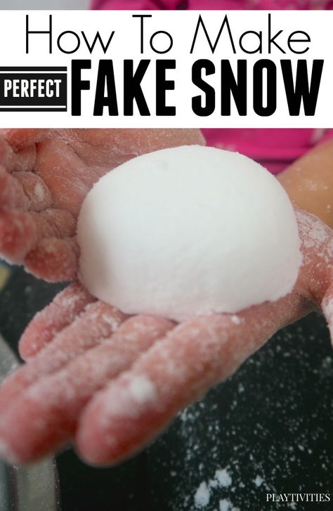 How to make snow with just 2 ingredients. It's a fun sensory play and activity for kids during winter days at home. Jul Diy, Make Snow, Fake Snow, Christmas Crafts For Kids To Make, Winter Preschool, Christmas Activities For Kids, Winter Crafts For Kids, How To Make Snow, Activity For Kids