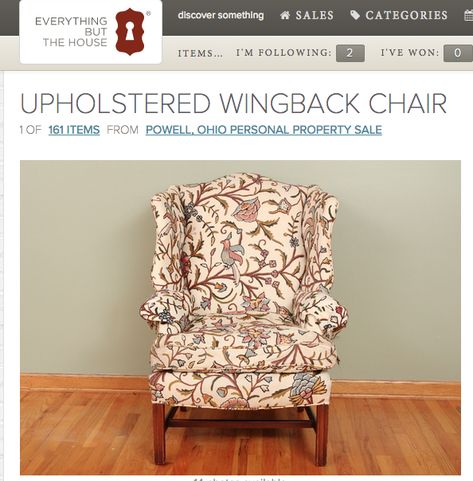 How to Clean Second-Hand Upholstery White Shoulders Perfume, Vintage Wingback Chair, Upholstery Armchair, Victorian Chair, Old Chairs, Old Chair, Upholstery Cleaner, Antique Chairs, Everything But The House