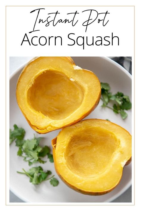 Love the idea of adding more veggies like squash to your diet but think it’s too much work? Not when you use your Instant Pot! This Acorn Squash cooks up perfectly under pressure in only 5 minutes! Add your own favorite toppings! #instantpot #acornsquash Instant Pot Acorn Squash, Too Much Work, Acorn Squash Recipes, Recipes Instant Pot, More Veggies, Acorn Squash, Squash Recipes, Vegetarian Recipes Easy, Cooking Equipment