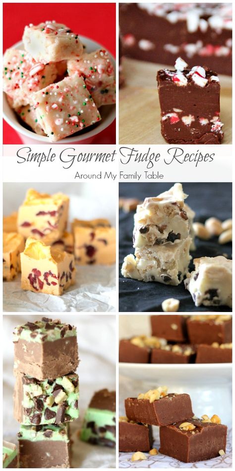 Gourmet fudge recipes make wonderful holiday food gifts, and every fudge lover knows that it is a great addition to any Christmas dessert platter. But fudge isn't just a holiday dessert! These simple gourmet fudge recipes are the perfect sweet treat for any occasion. #fudge #fudgerecipes #gourmetfudge Gourmet Fudge Recipes, Fudge Ideas, Simple Fudge, Christmas Dessert Platter, Peppermint Fudge Recipe, Holiday Food Gifts, Tiger Butter, Fall Treats Recipes, Gourmet Fudge