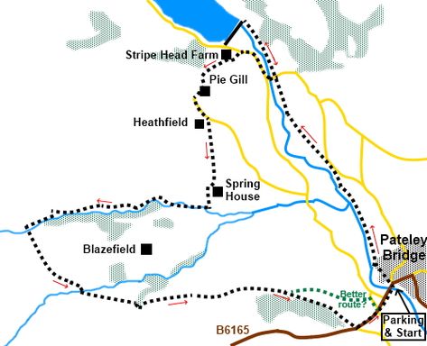 Pateley Bridge to Wath and the Mines Pateley Bridge, Ackley Bridge Poster, Duplicate Bridge, Ackley Bridge, Hiking Store, Os Maps, Providence Pedestrian Bridge, Ordnance Survey Maps, Side Road