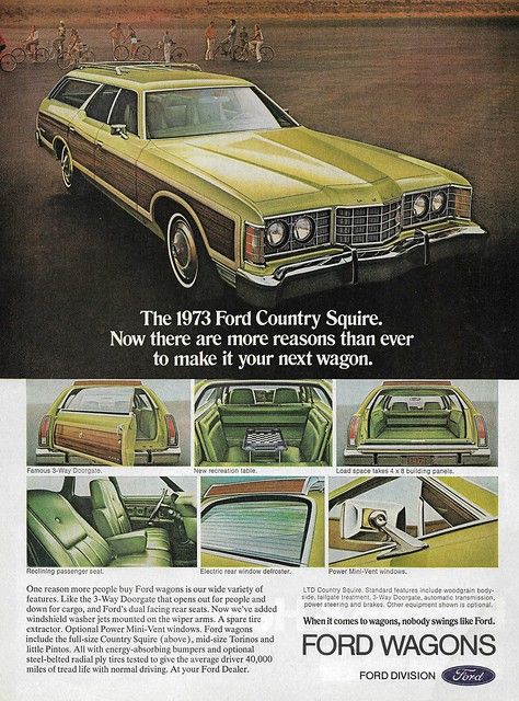 1973 Ford LTD Country Squire (USA) | Michael | Flickr Country Squire, Automobile Advertising, Ford Ltd, Ford Lincoln Mercury, Ford Classic Cars, Car Advertising, Us Cars, Car Ads, Ford Motor Company