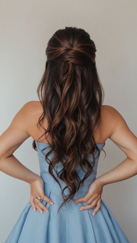 Looking for the perfect hoco hairstyles Whether you have straight simple half-up short hair half-up half-down long hair medium length natural curly hair or shoulder-length locks these easy and trendy styles are perfect for your special occasion Homecoming Hairstyles For Medium Length Brown Hair, Shoulder Length Hoco Hairstyles, Half Up Half Down Hair With Bun, Simple Hair Styles Medium Length Hair, Cute Easy Half Up Half Down Hairstyles, Medium Length Natural Curly Hair, Half Up Half Down Long Hair, Half Up Half Down Hairstyles With Braids, Half Down Half Up Hairstyles