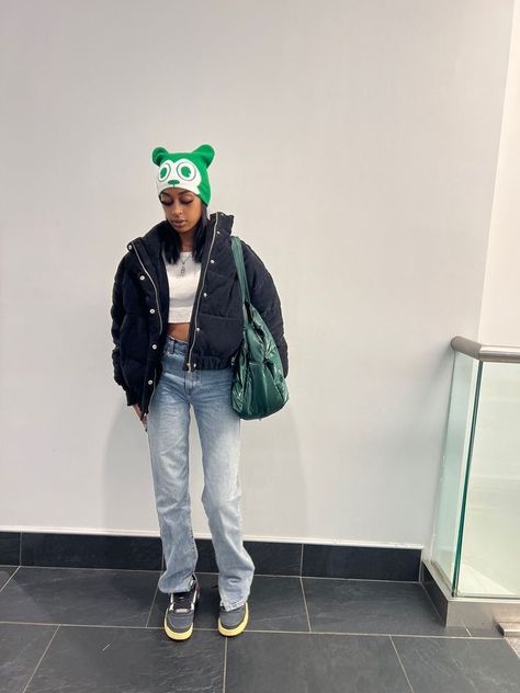 Jordan 4s Outfit, 4s Outfit, Outfit Black Women, Beanie Outfit, Streetwear Inspo, College Fits, Jordan 4s, Effortlessly Chic Outfits, Clothing Pieces