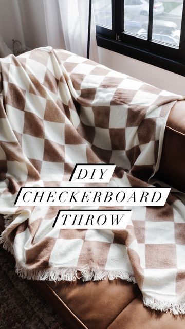 Lone Fox by Drew Scott shared a post on Instagram: "DIY CHECKERBOARD THROW ✨ The process only took about an hour and was super simple. Spent just under $23 on the whole blanket ☺️ What color would you make yours? #lonefoxhome #interiordesign #homedecor #homemade #diyhomedecor #diy #diyprojects #diycrafts #interiordecorating #decor #thrift #howto #diydecor". Follow their account to see 728 posts. Diy Checkerboard, Lone Fox, Fox Home, Drew Scott, Instagram Diy, Super Simple, The Process, The Whole, Diy Home Decor