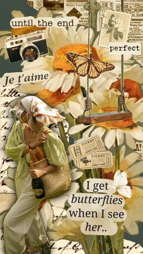 #aestheticgirl #aesthetic #daisies #flower #moodboard #vintage #picnic #vibes Daisy Moodboard, Aesthetic Daisies, Picnic Vibes, Admit One Ticket, Vintage Picnic, Admit One, Aesthetic Girl, Wrapping Paper, Mood Board