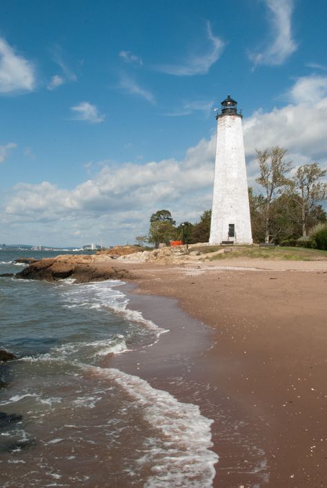 Lighthouse Point in North Haven Connecticut.  #scenesofnewengland #soCT, #soNElighthouse Visit Connecticut, Connecticut Travel, Lighthouse Point, New Haven Connecticut, Hartford Connecticut, Beautiful Lighthouse, New Haven, Light House, Outdoor Art