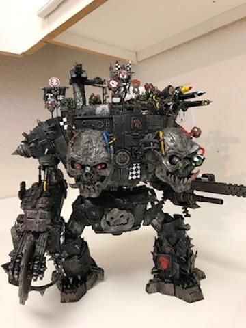 2, Gargant, Headed, Orks, Skull, Titan, Two, Walker - Gallery - DakkaDakka | If you can't find 'that guy', you are 'that guy'. Ork Gargant, Ork Warboss, Orks 40k, 40k Orks, Imperial Knight, Warhammer Models, Warhammer Art, Warhammer 40k Artwork, Fantasy Races