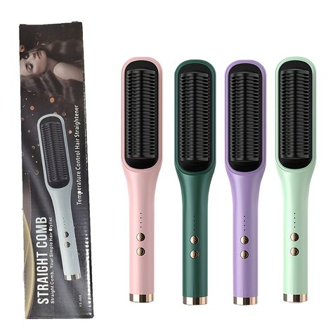 Faster shipping. Better service Hot Comb, Mini Hair Straightener, Ceramic Brush, Hair Straightener Brush, Professional Hair Straightener, Straightener Brush, Straightening Comb, Hair Straightener And Curler, Different Hair Types