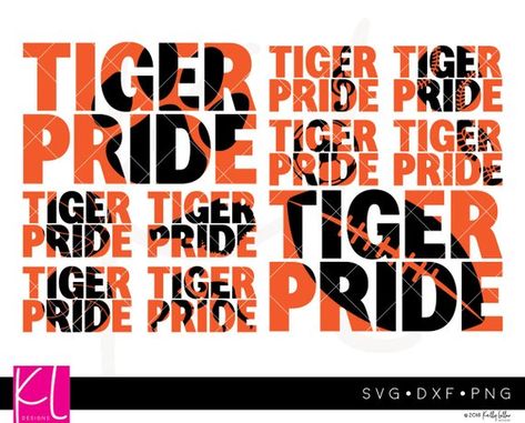 Pop Warner Football, School Spirit Posters, Basketball Cheer, Tigers Svg, Pride Svg, School Spirit Shirts, Tiger Shirt, Spirit Shirts, Football Sweatshirt