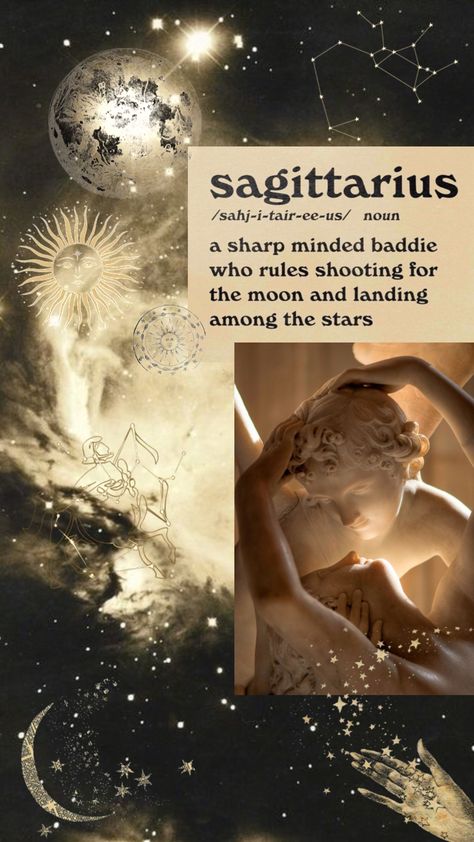 Saggitaurus Aesthetic, Moon In Sagittarius Aesthetic, Sagittarius Season Aesthetic, Aesthetic Wallpaper Sagittarius, The People Of Sagittarius, Saggitarius Aesthetic Wallpaper, Sagittarius Sun Aesthetic, Saggitarius Aesthetic Art, Sagittarius Mood Board