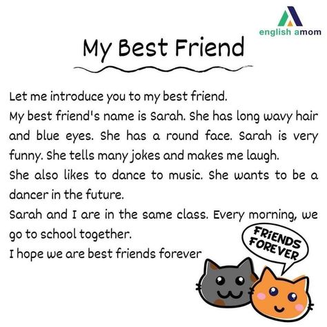 My Best Friend Essay In English, Conversation For Kids, Compare And Contrast Essay, Learn To Read English, English Conversation For Kids, Write Essay, Reading Comprehension For Kids, English Stories For Kids, Reading Comprehension Lessons