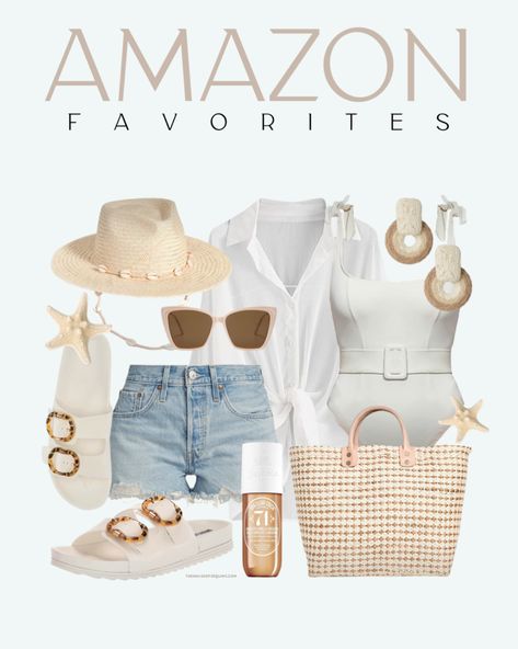 Amazon Summer Outfits, Resort Vacation Outfits, Summer Beach Vacation Outfits, Resort Outfits, Chic Resort Wear, Starfish Hair Clip, Vacation Outfits Women, Outfits Vacation, Hawaii Trip