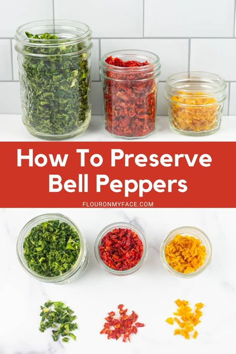 Dehydrating Bell Peppers, How To Dehydrate Green Peppers, Dehydrate Green Peppers, Dehydrated Green Peppers, Dehydrating Green Peppers, Dehydrate Bell Peppers, Dehydrated Bell Peppers, How To Freeze Sweet Peppers, Canned Bell Peppers