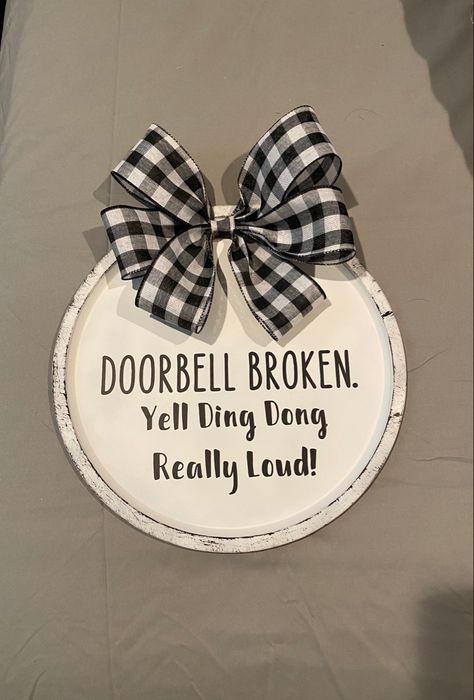 Dollar Tree Circle Sign, Office Door Wreath Cute Ideas, Funny Circle Signs, Round Signs Wood Diy Funny, Sassy Door Signs, Black Door Sign, Vinyl Door Signs, Funny Christmas Door Signs, Sarcastic Door Signs