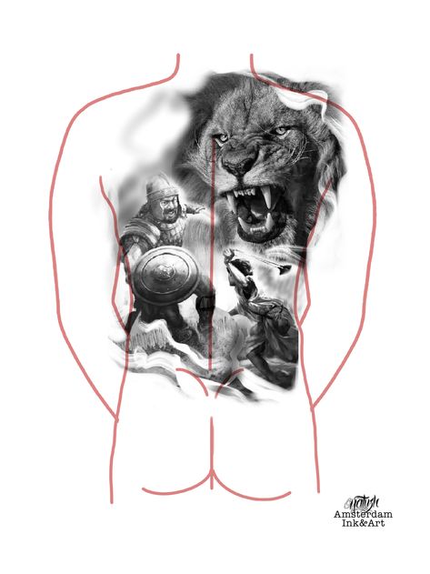 David And Goliath Tattoo, Goliath Tattoo, Tattoo Back Piece, Tattoo Back, David And Goliath, Back Piece, Tattoo Sketch, Tat Ideas, Design Drawings